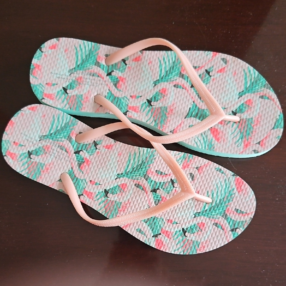 Old Navy Pink and Green Sandals
